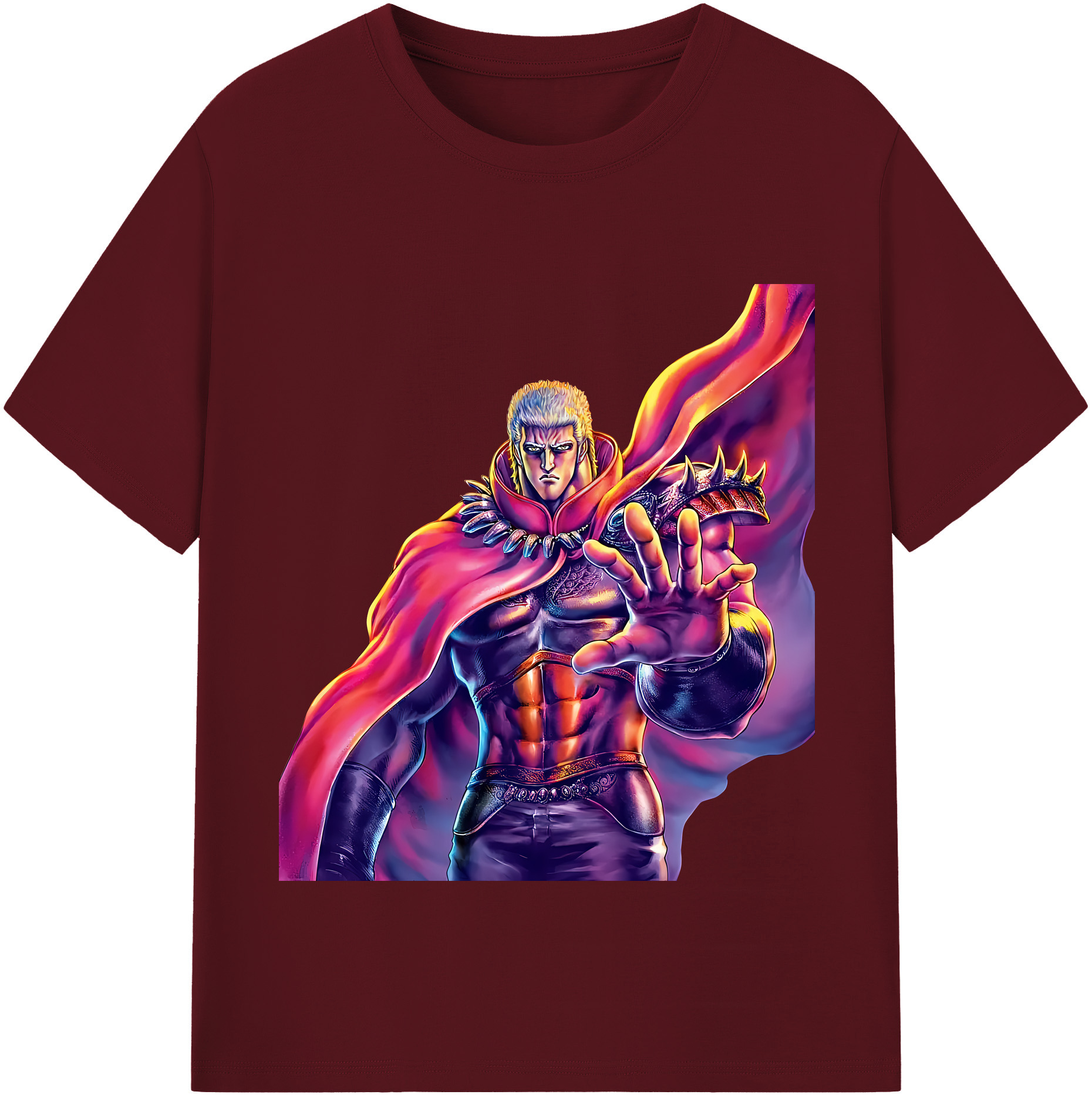 （画像用） 北斗の拳 Fist of the North Star 綿100％半袖Tシャツ（フロントプリント）